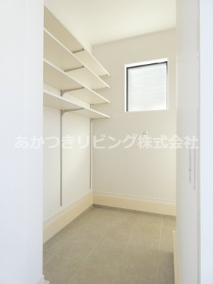 【収納】 | 真岡市下高間木2期 | 自転車やゴルフバックの収納に◎玄関シューズインクローク♪