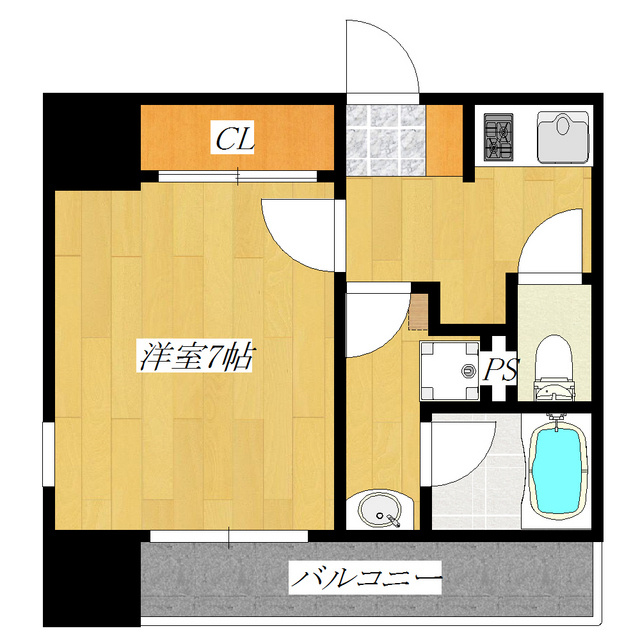 レピュア赤羽マークイーストの間取り|西向きのお部屋です♪