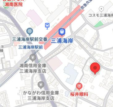 ブリーズ三浦Aの地図