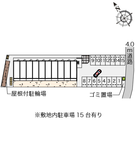 クレイノ神立ステーションテラスの区画図