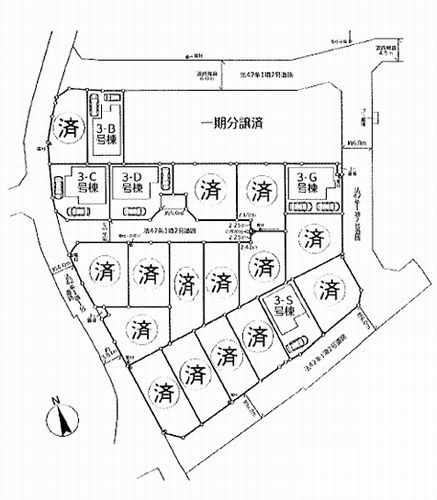 【区画図】 | 【仲介手数料０円】相模原市南区上鶴間本町9丁目3期　新築一戸建て　全20棟 | 【仲介手数料０円】相模原市南区上鶴間本町9丁目　新築一戸建て　全12棟