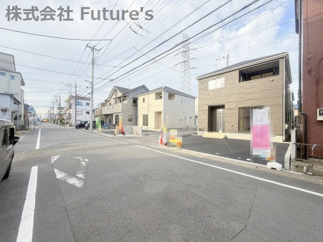 三郷市戸ケ崎3丁目　新築戸建　全7棟　3号棟の前面道路含む現地写真|前面道路含む現地写真です。