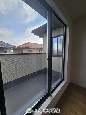 【バルコニー】 | 真岡市下高間木2期 | 2面バルコニーで一度に沢山のお洗濯ものを外干し可能♪