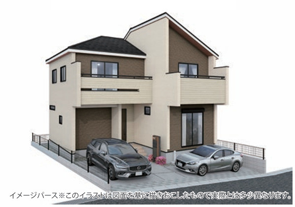 新築／ふじみ野市南台２丁目　全1棟の外観パース|外観パースです