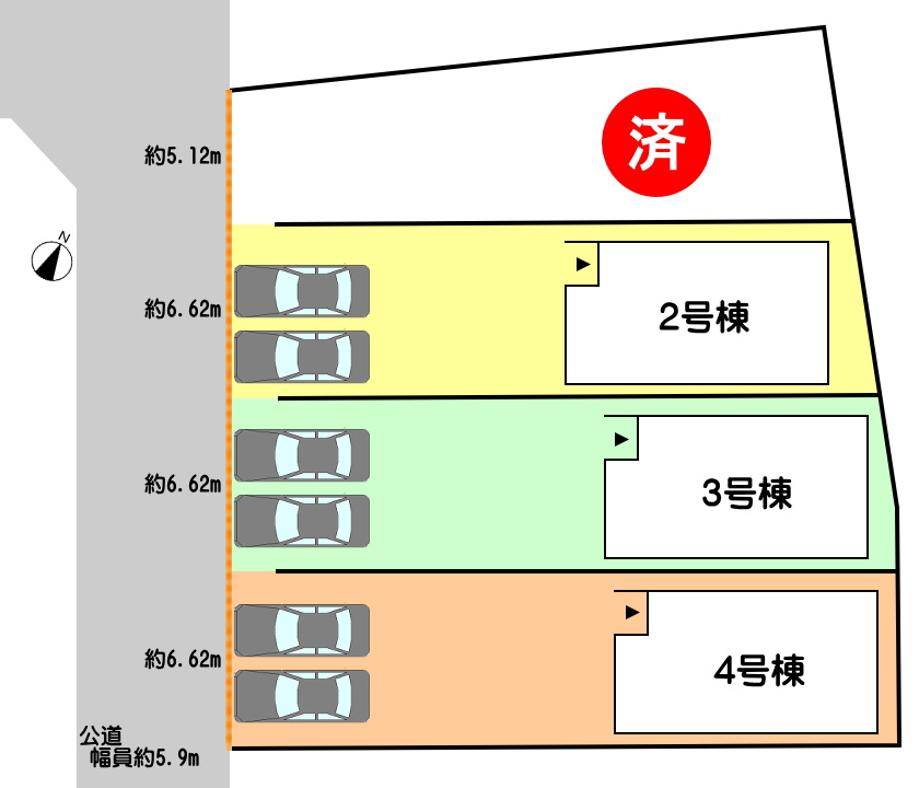 碧南市入船町の区画図|2号棟