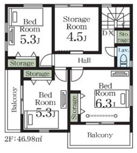 【間取り】 | さいたま市岩槻区並木１丁目　新築分譲住宅