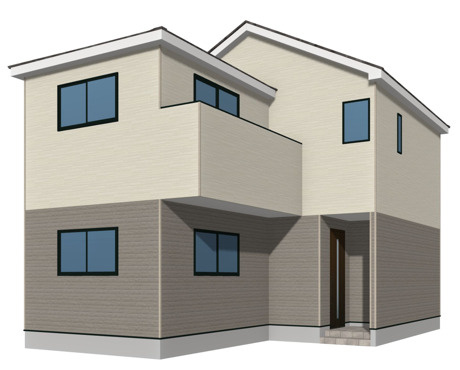 仲介手〇料不要　クレイドルガーデン東区八反田第６【託麻西、西原小・西原、東部中】の外観パース|外観パースです