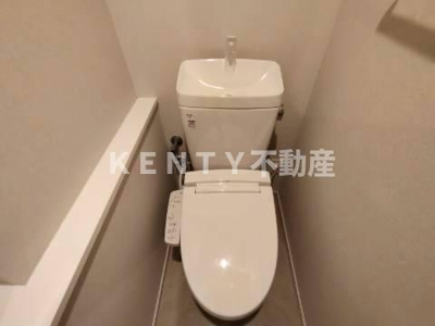 【トイレ】 | Mind Kamata | 清潔感のあるトイレです