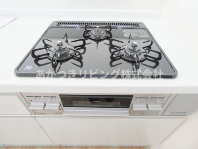 【その他】 | 真岡市亀山22期 | 同時調理可能♪3口ビルトインコンロ♪