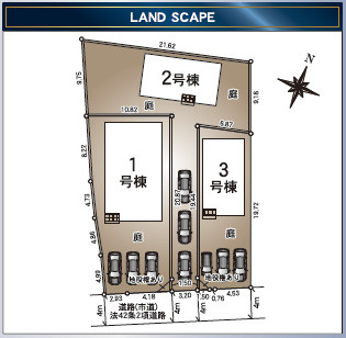 仲介手〇料不要　クレイドルガーデン北区梶尾町第９【北部東小・北部中】の区画図