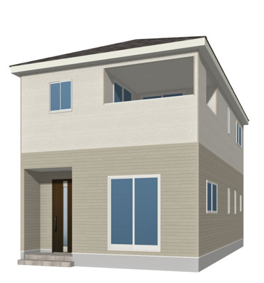 仲介手数料不要　クレイドルガーデン北区梶尾町第９【北部東小・北部中】の外観パース|外観パースです