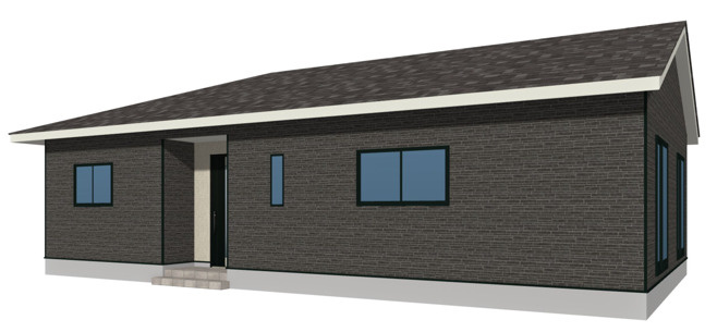 仲介手数料不要　クレイドルガーデン東区戸島第７【託麻東小・二岡中】の外観パース|外観パースです