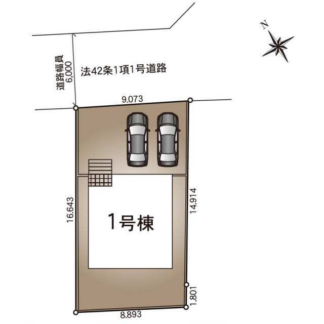 クレイドルガーデン小山市間々田第１０　新築一戸建ての区画図