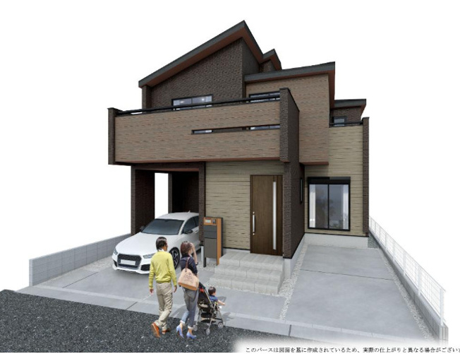 【外観パース】 | 姫路市新在家3丁目（全1棟）新築