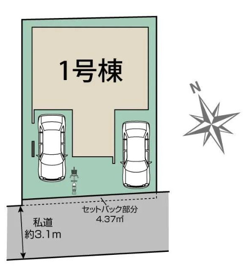 【区画図】 | 姫路市新在家3丁目（全1棟）新築 | 1号棟