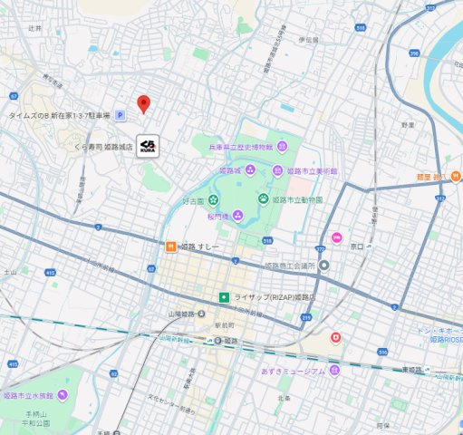 【地図】 | 姫路市新在家3丁目（全1棟）新築