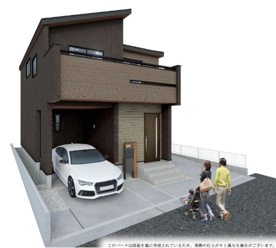 【外観パース】 | 姫路市新在家3丁目（全1棟）新築