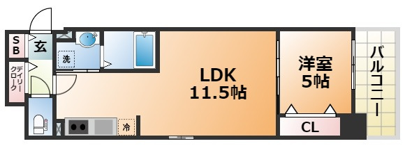 神戸Harborside 萬利Residenceの間取り