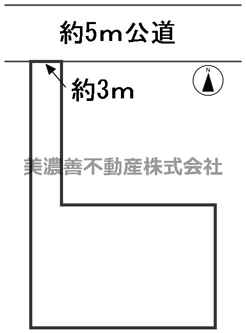 ６５９８８　瑞穂市牛牧土地の区画図