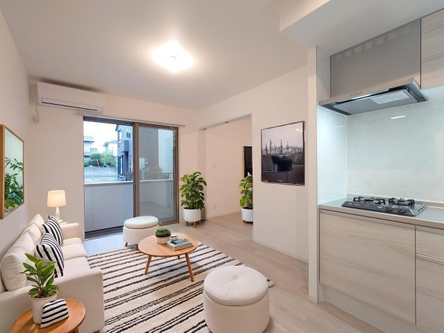 ジーメゾン柏西原の居間・リビング|CGで家具等を配置したものです。実際に家具等は含まれません。