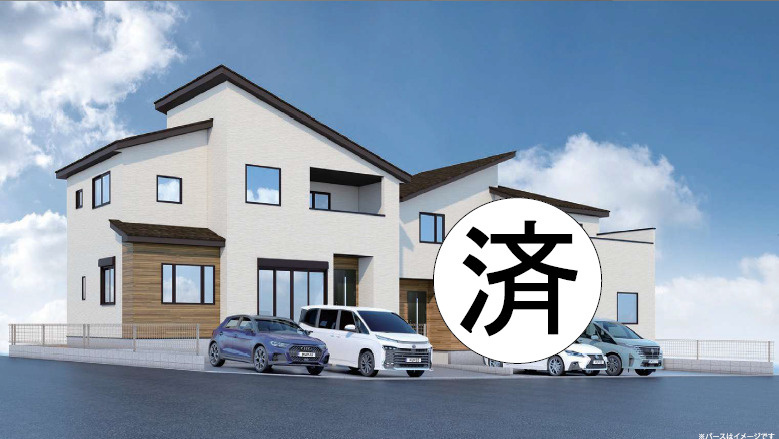 仲介手数料不要　KEIAIスターTERRACE北区八景水谷2期【城北小・清水中】の外観パース|外観パースです