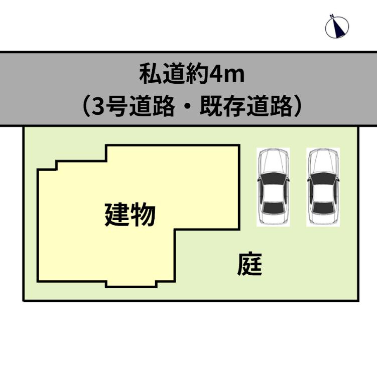 古河市諸川　中古戸建の区画図