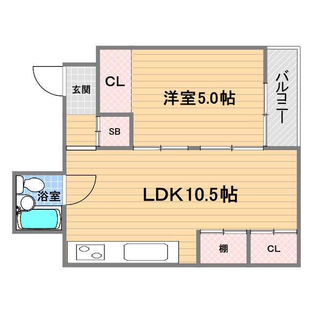 ライフポケット甲子園の間取り