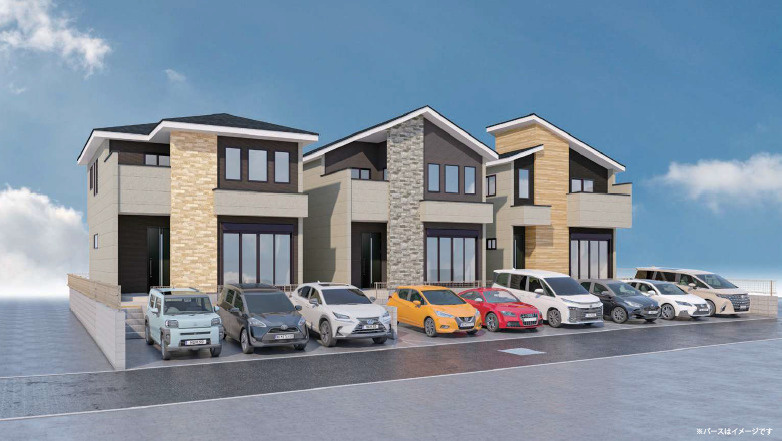 仲介手数料不要　KEIAIスターGRACE東区御領１期【託麻西小・東部中】の外観パース|外観パースです