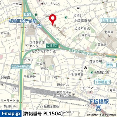 【地図】 | ジュエル板橋区役所前