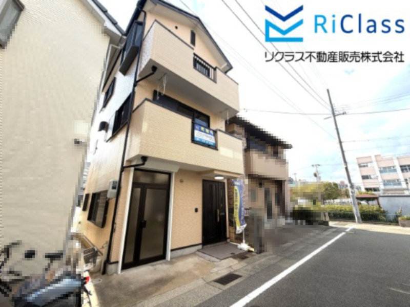 中古戸建　神戸市長田区御蔵通3丁目の前面道路含む現地写真|前面道路は公道6ｍ