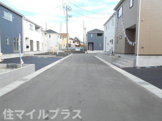 【前面道路含む現地写真】 | 郡山市富久山町福原新築一戸建て8棟 | 前面道路含む現地写真です