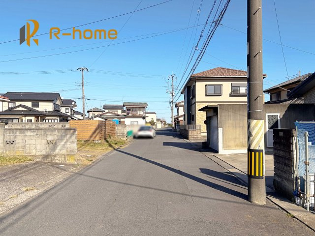 ひたちなか市牛久保2丁目　新築戸建て　A号棟の前面道路含む現地写真|周辺環境も併せて案内致します♪
ぜひ現地へお越しください♪