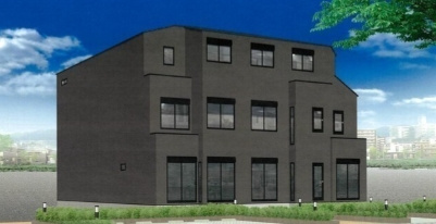 北区中十条１丁目のアパートの外観パース