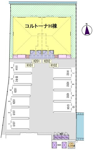 コルトーナHの区画図