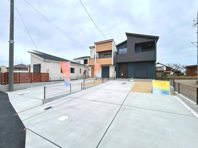 ブルーミングガーデン　江南市江森町西　全4区画分譲の外観|「現地（2025年12月5日）撮影」　
■全体写真　
■ヤマダ不動産　株式会社リライフ　