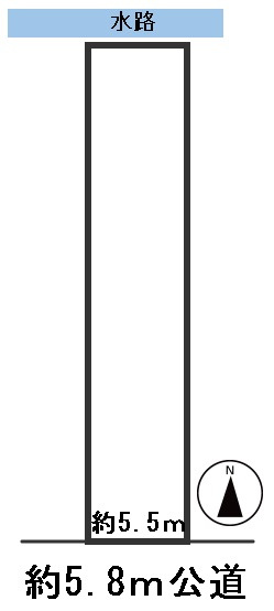 ６５９７３　岐阜市日置江5丁目土地の区画図