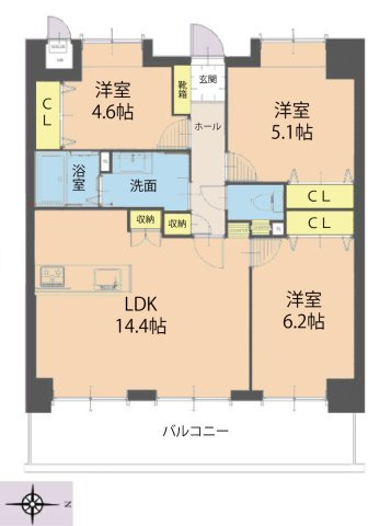 フローレンス長束ビューステージの間取り