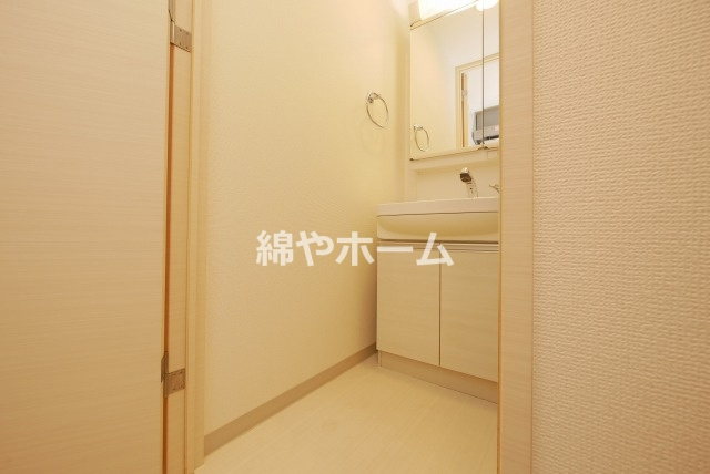 アドバンス難波南シャルムの洗面所|スペースが確保できる洗面所です