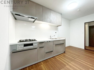 壁付けシステムキッチンはスペースの最大限の有効活用が可能で、動線がスムーズになり調理や準備が快適で効率的に行えます。収納スペースや吊り戸棚が設けられ、調理器具や食器類をスマートに収納できます。