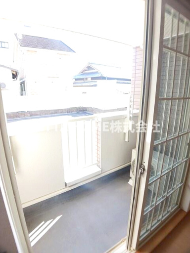 アメニティカスガⅦのバルコニー|南向きのバルコニーで日当たり良好です♪