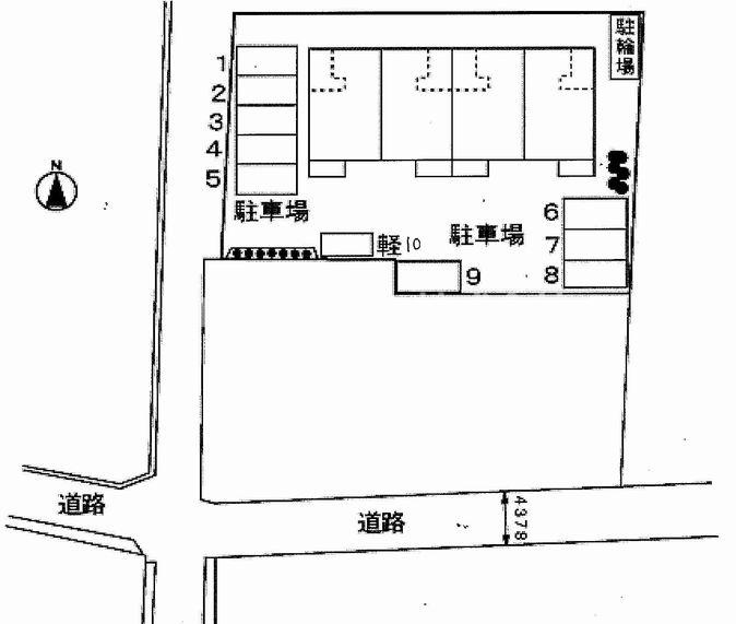 アメニティカスガⅦの区画図