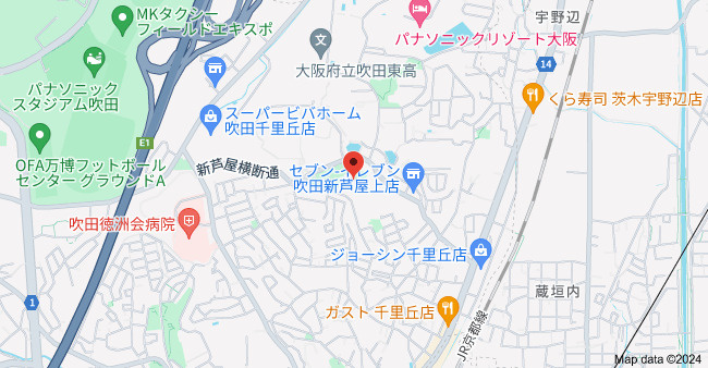 ルネシーズンズ千里の丘1番館の地図