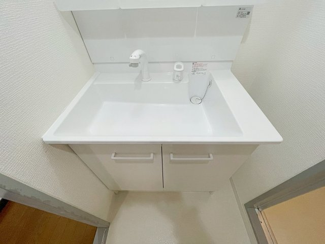 ラルジュ宝塚の洗面所|脱衣スペースもあります