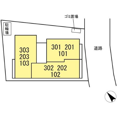アップルベリーフィールズの区画図