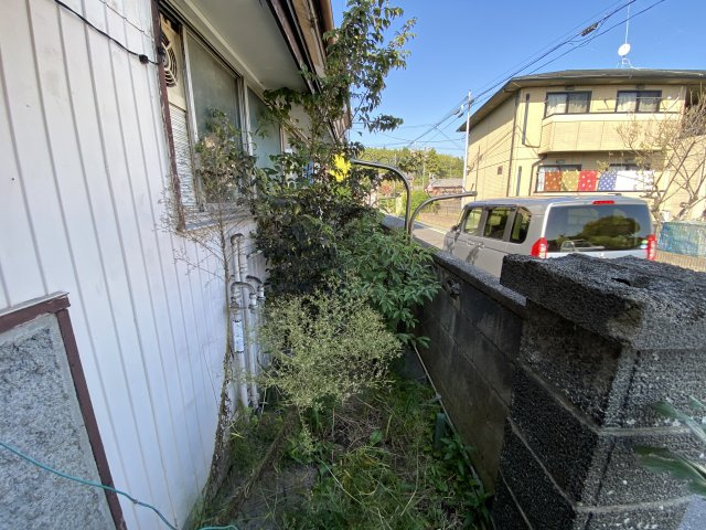 茂原市鷲巣平屋中古住宅の庭