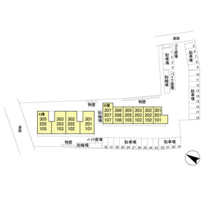 【区画図】 | カルチェ Ａ