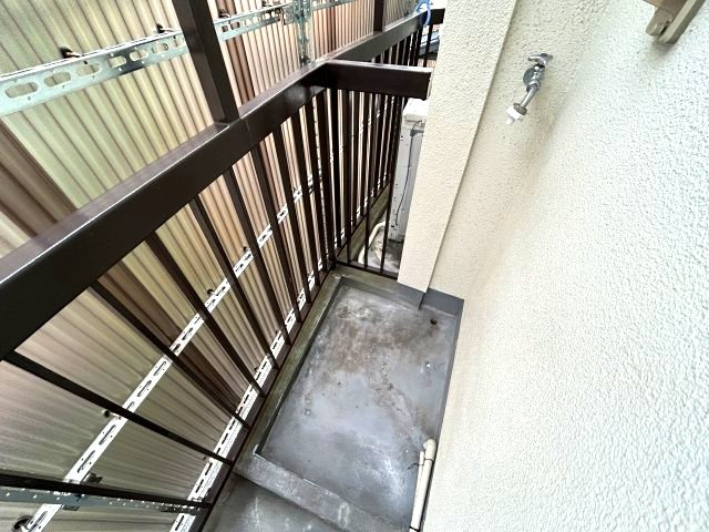 戸石マンションのバルコニー
