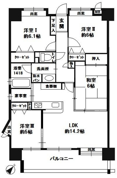 【間取り】 | エバーライフネアシティ筑紫野