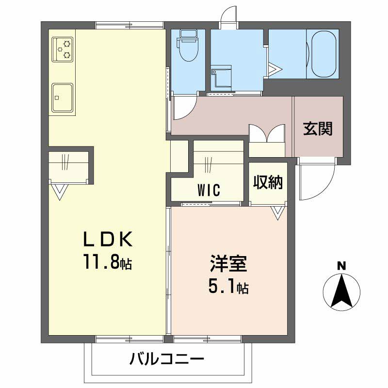 アルヴェールCの間取り
