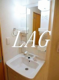 【洗面所】 | リンデ落合 | 独立洗面台です。